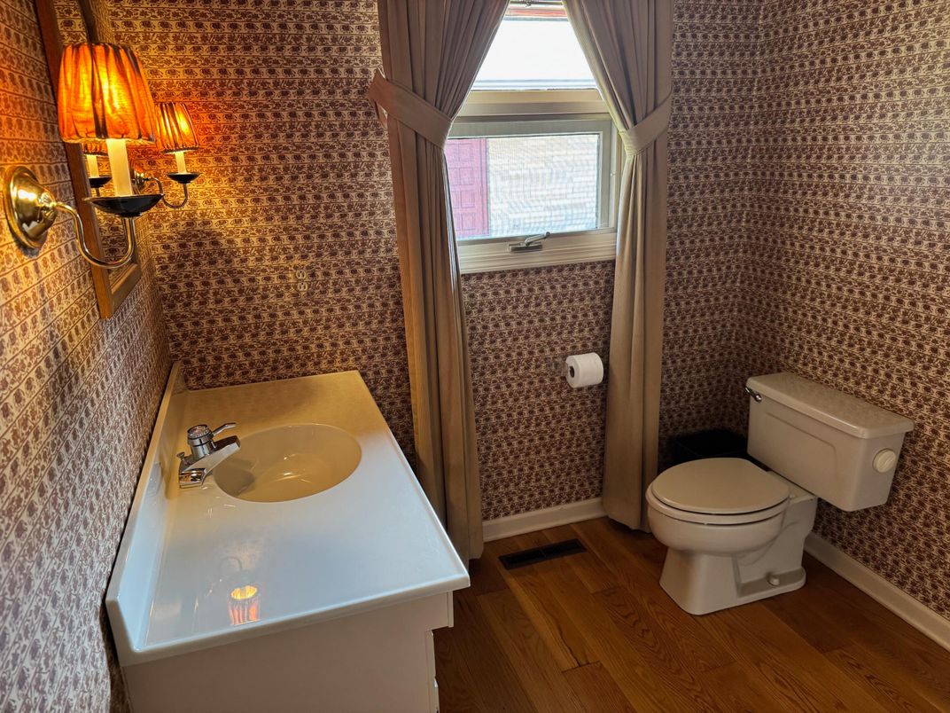 Bathroom, Interior, Wood Texture Flooring