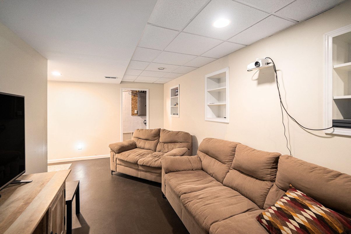 Interior, Living room, Recessed Lighting