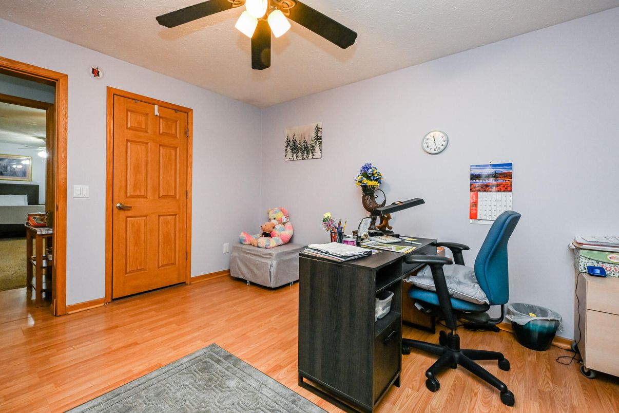 Home Office, Interior, Wood Texture Flooring