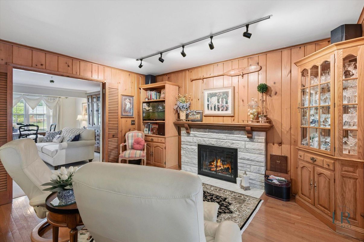 Fireplace, Interior, Living room, Wood Texture Flooring, Wooden Walls