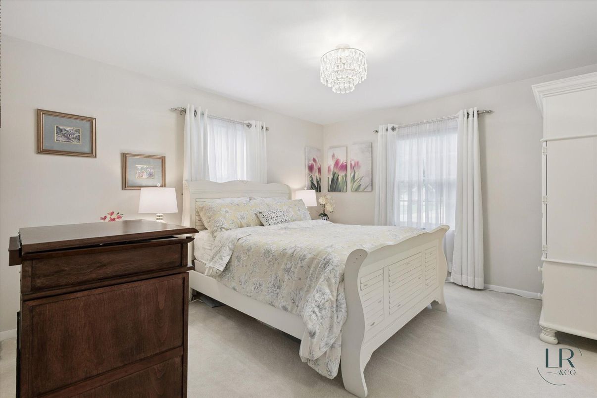 Bedroom, Chandelier, Interior