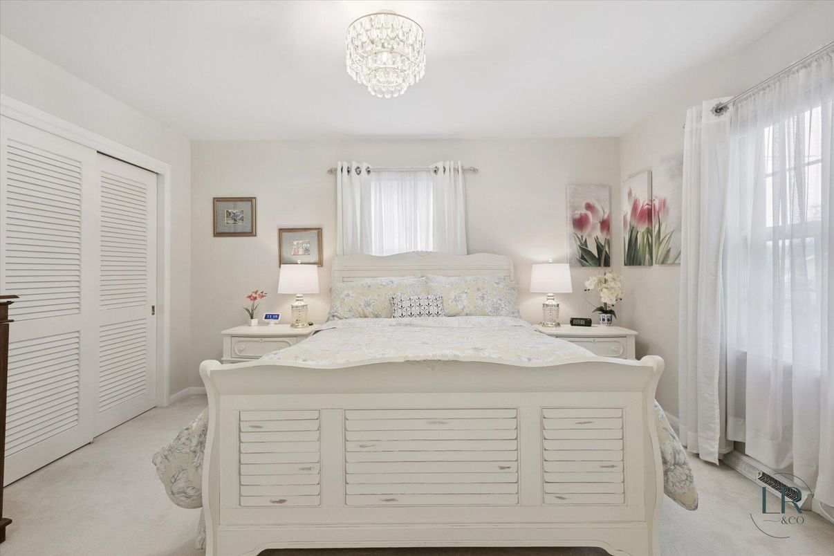Bedroom, Chandelier, Interior
