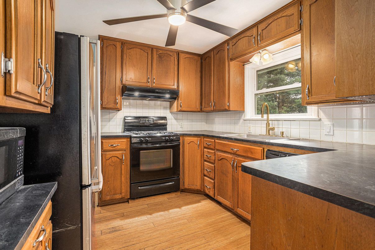 Interior, Kitchen, Wood Texture Flooring