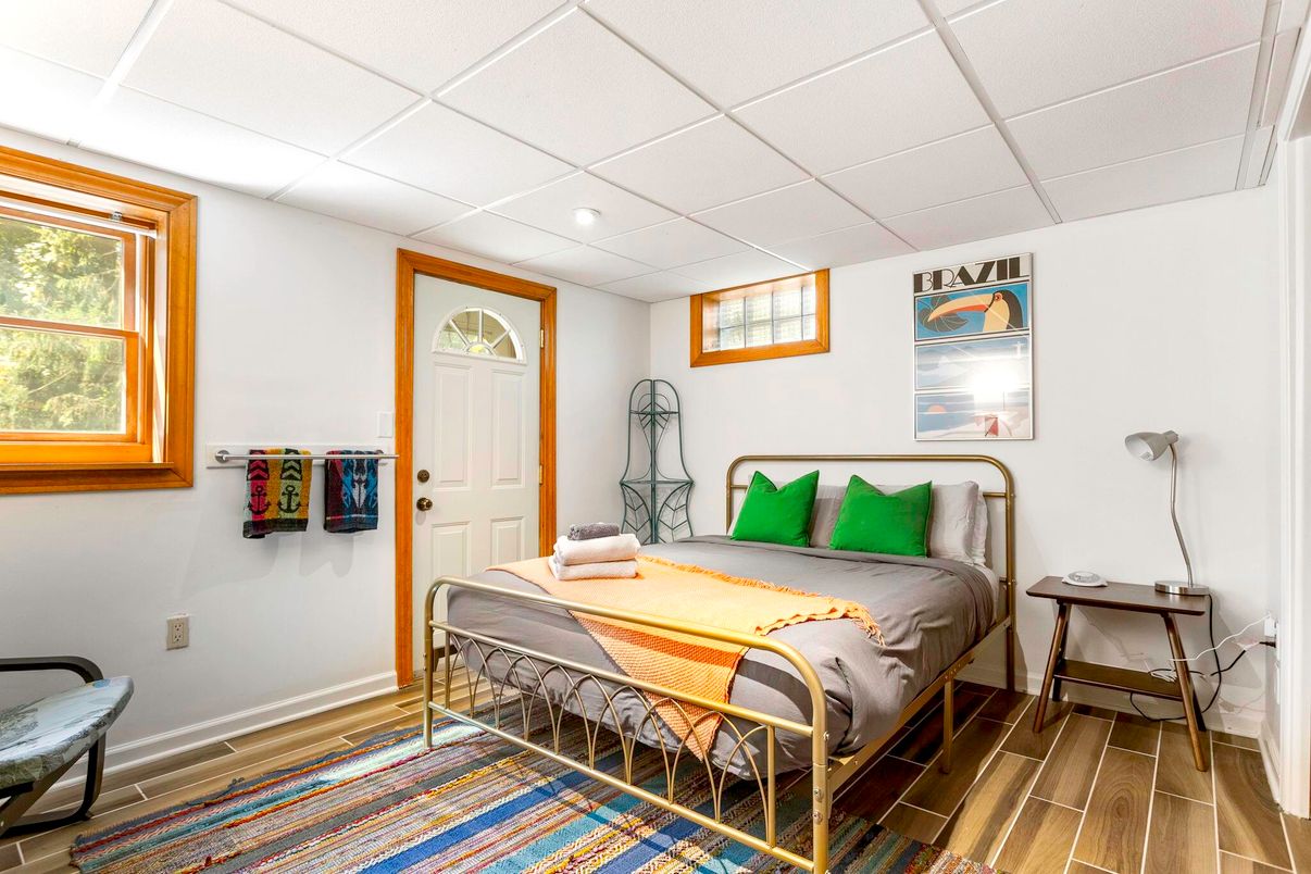 Bedroom, Interior, Wood Texture Flooring