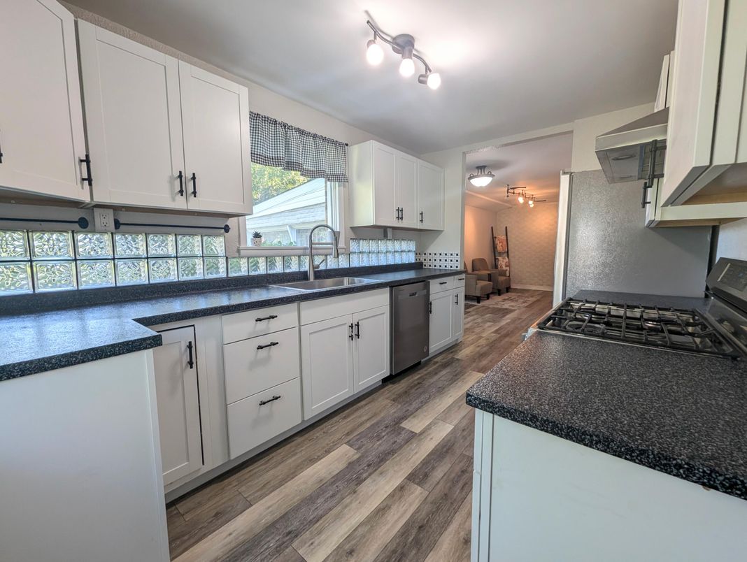 Interior, Kitchen, Wood Texture Flooring