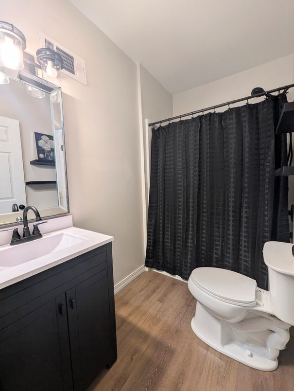 Bathroom, Interior, Wood Texture Flooring