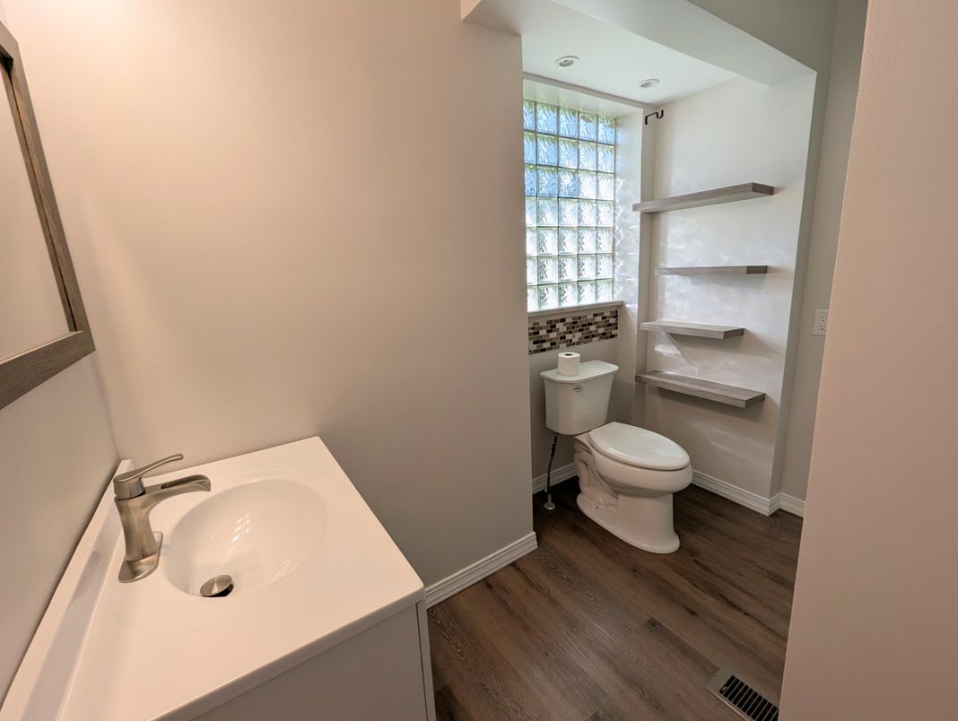 Bathroom, Interior, Wood Texture Flooring
