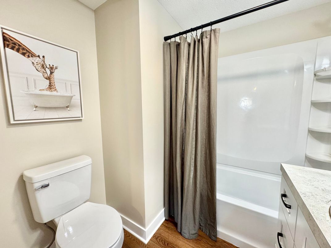 Bathroom, Interior, Wood Texture Flooring