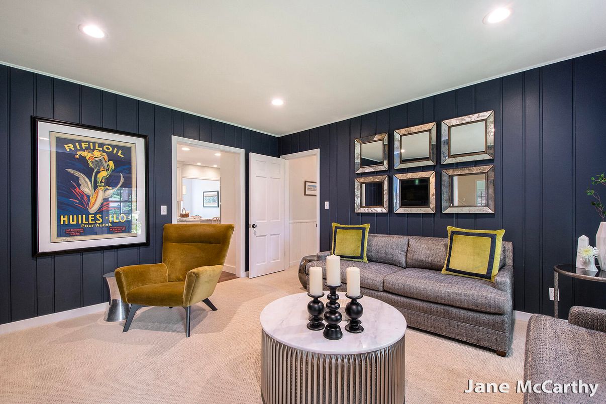 Interior, Living room, Recessed Lighting