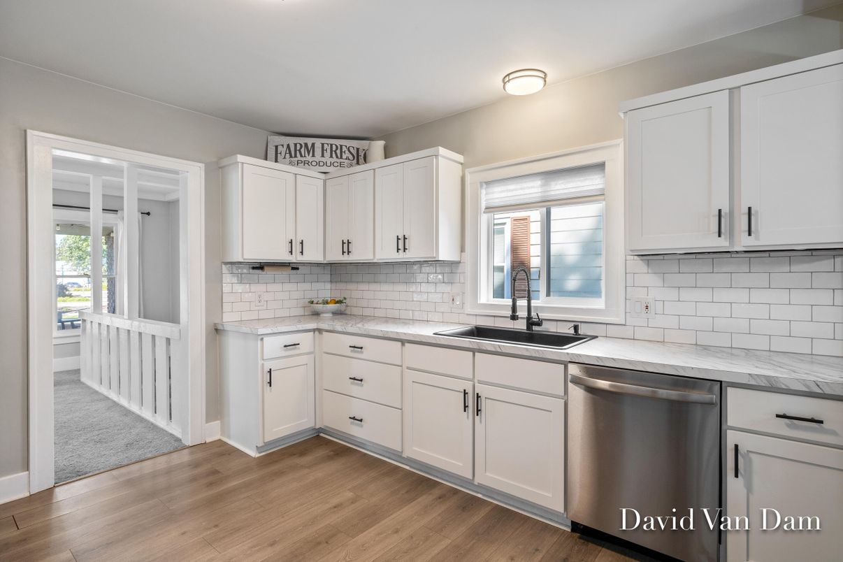 Interior, Kitchen, Wood Texture Flooring