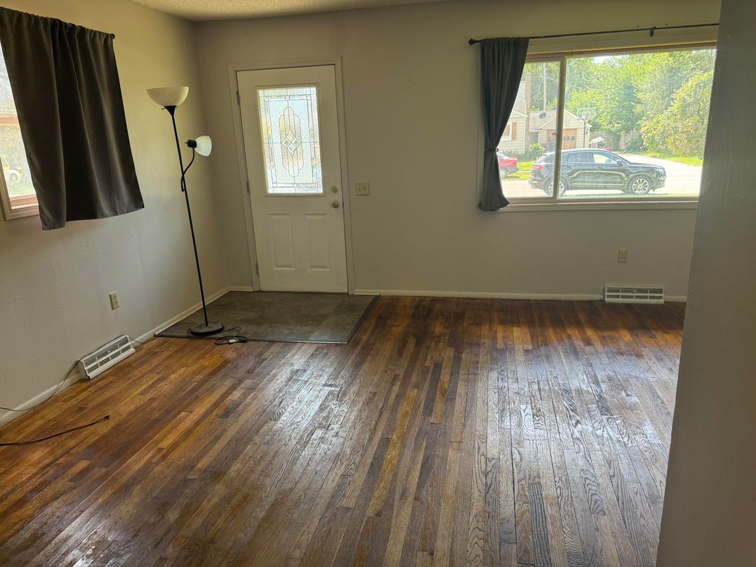 Empty room, Interior, Wood Texture Flooring