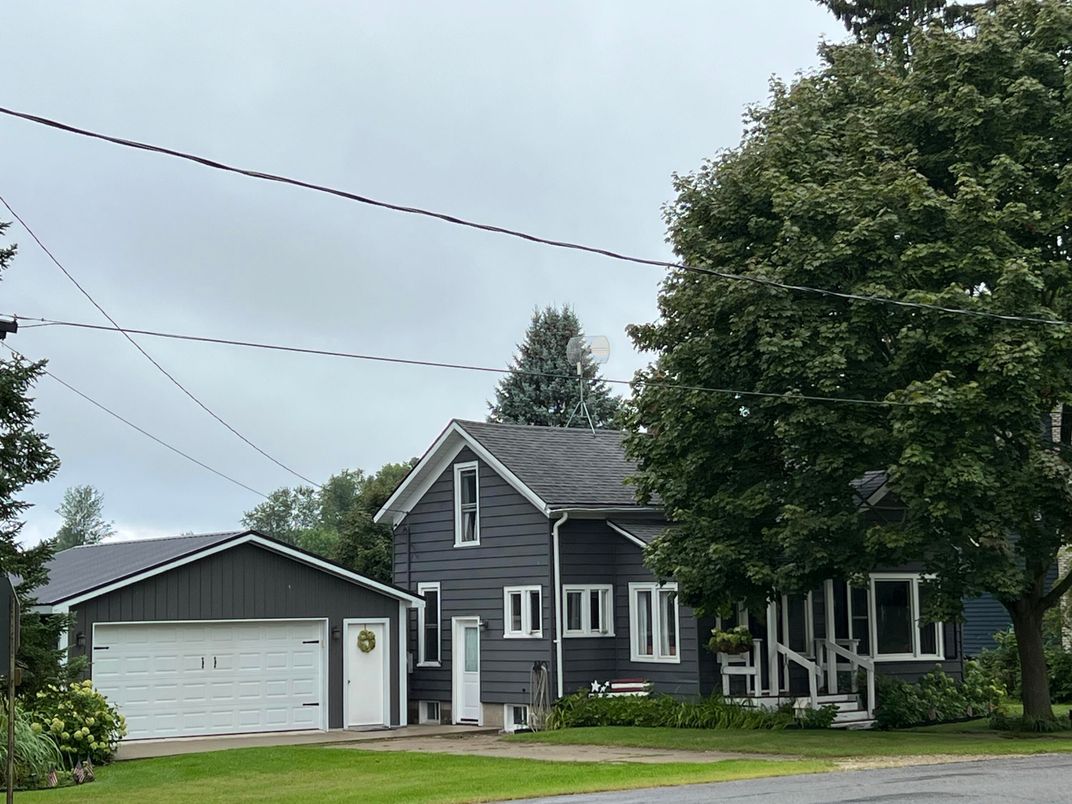 Attached, Detached Garage, Exterior, Facade, Queen Anne Victorian