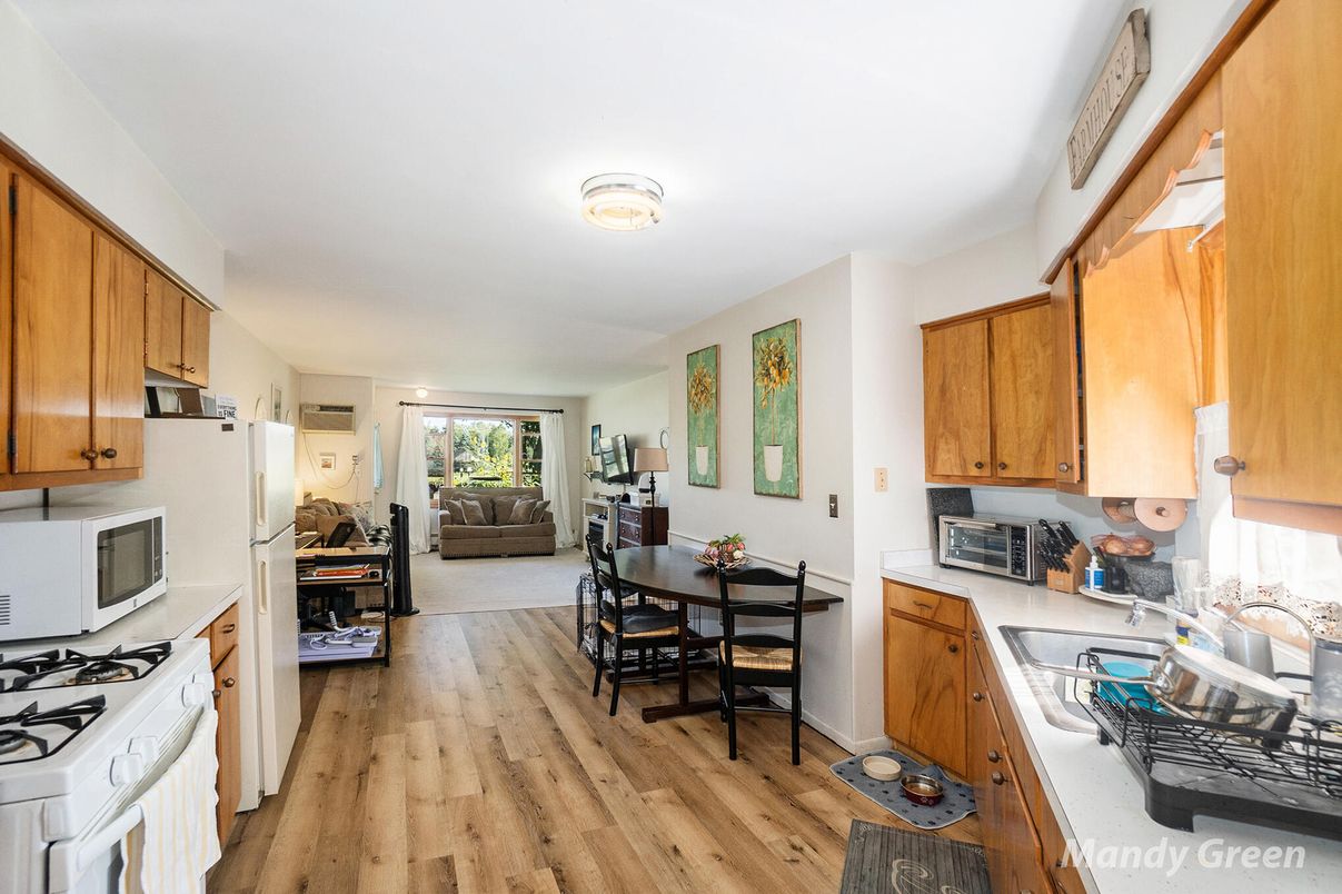 Dining room, Interior, Kitchen, Living room, Wood Texture Flooring