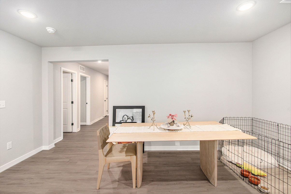 Interior, Recessed Lighting, Wood Texture Flooring