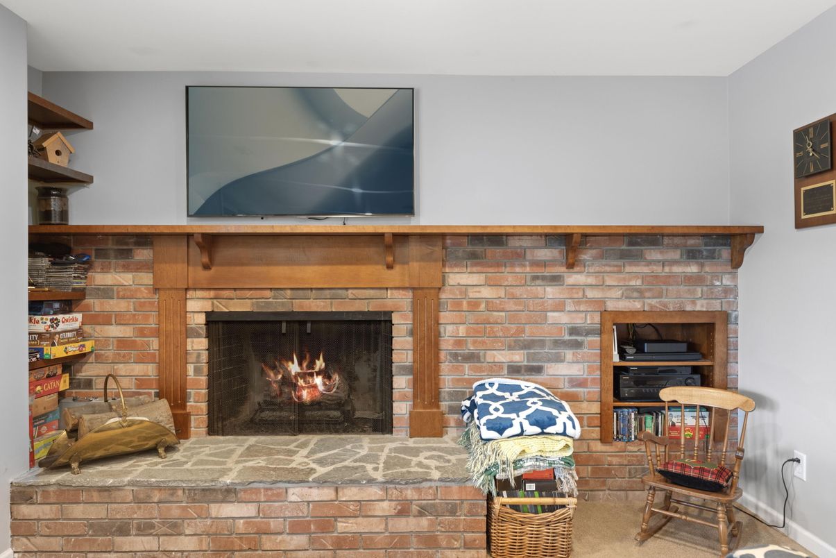 Fireplace, Interior, Stone Walls