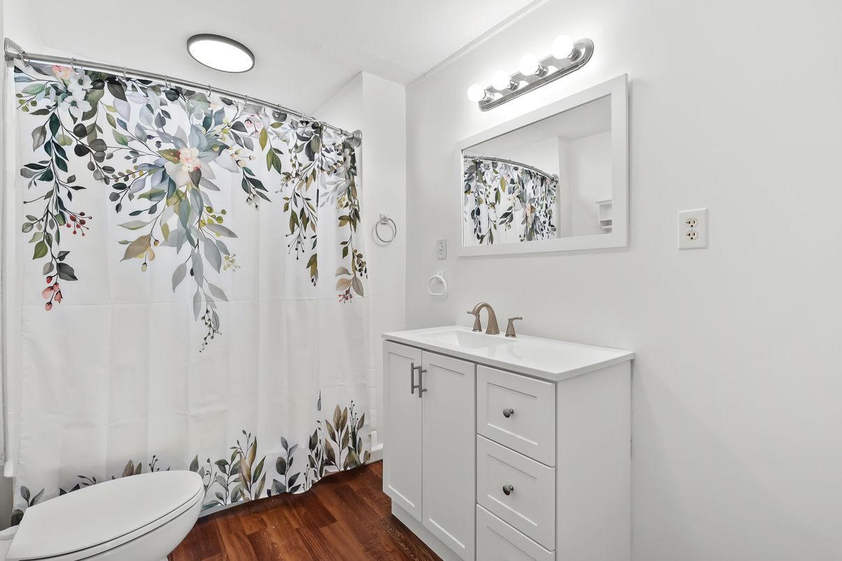 Bathroom, Interior, Wood Texture Flooring