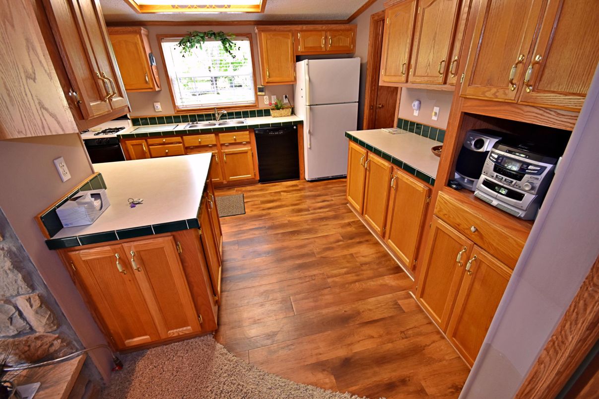 Interior, Kitchen, Wood Texture Flooring