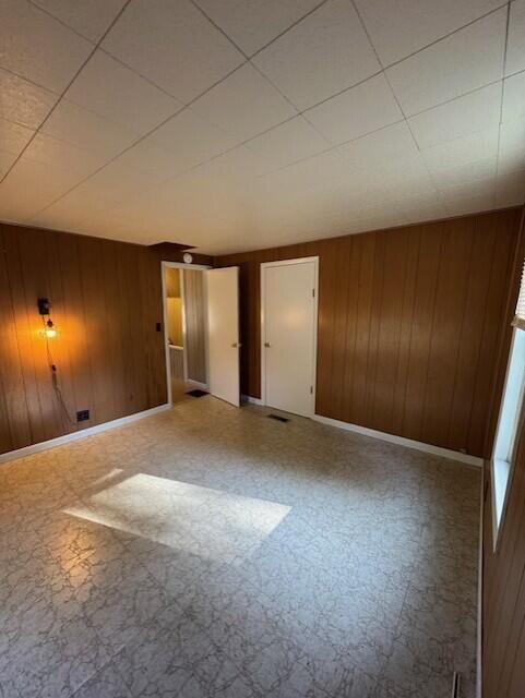 Empty room, Interior, Wooden Walls