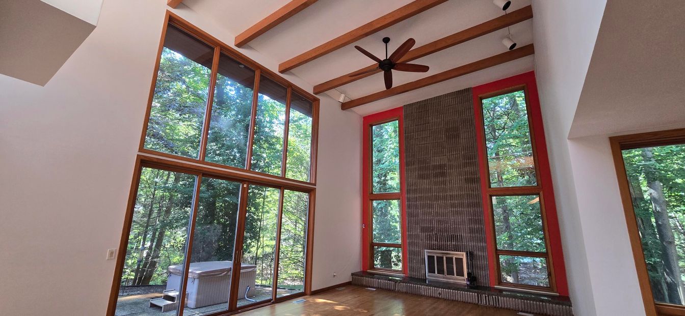 Fireplace, Interior, Wood Texture Flooring