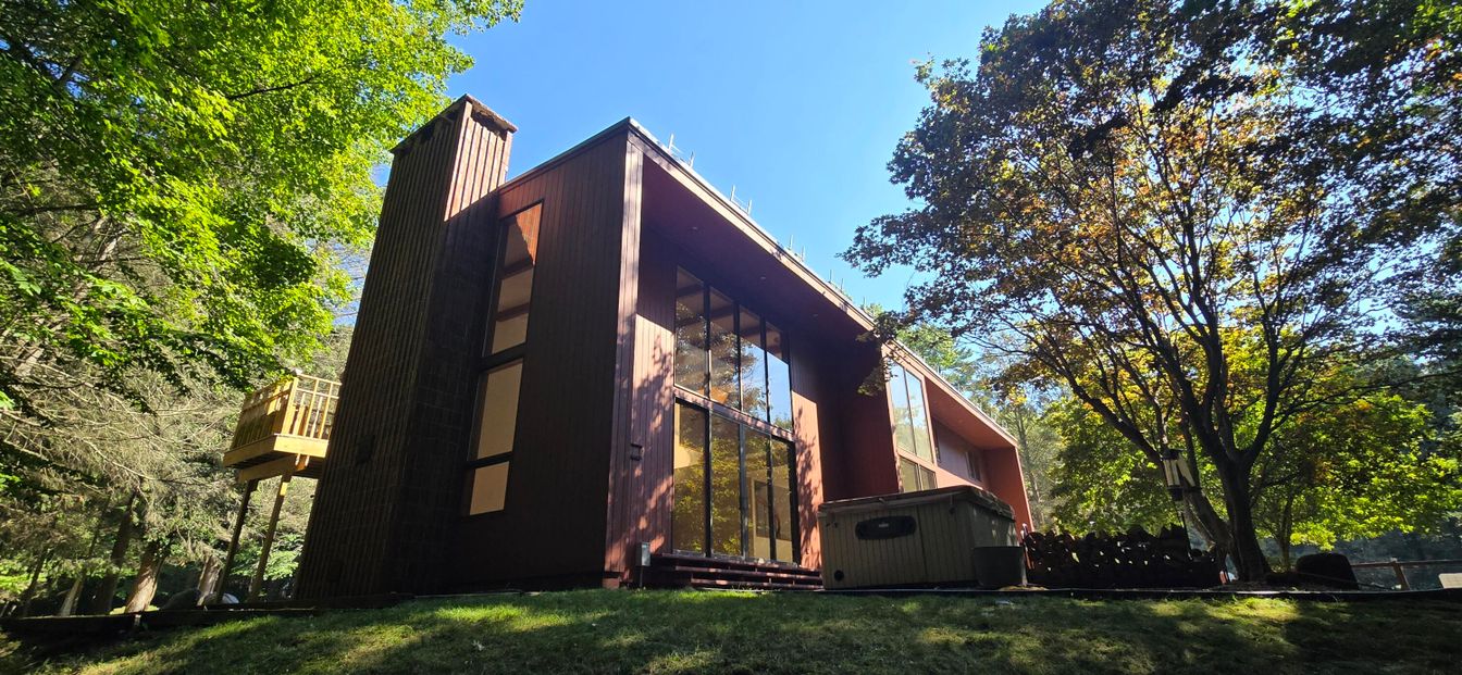 Backyard, Exterior, Facade, A Frame