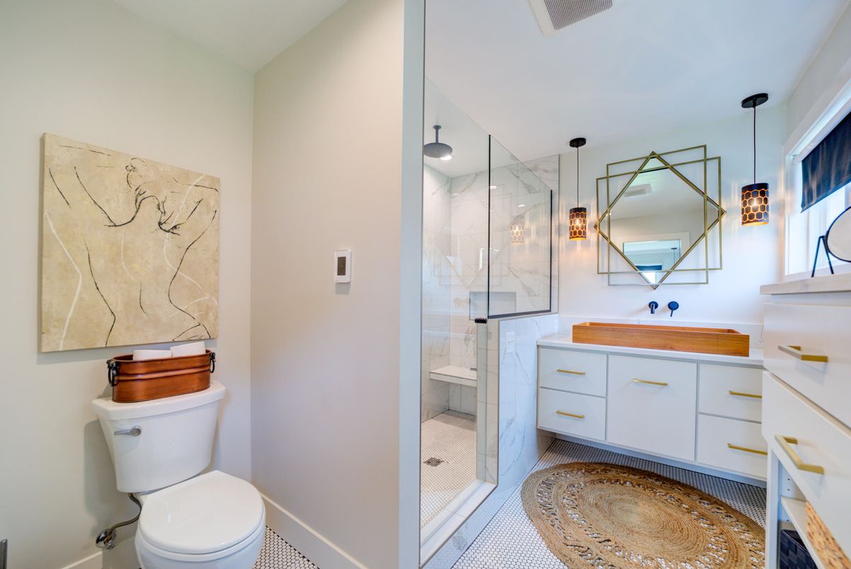 Bathroom, Glass Shower, Interior