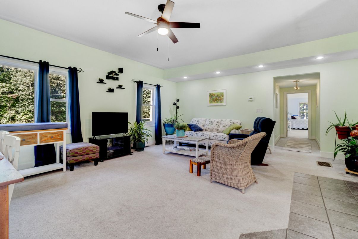 Interior, Living room, Recessed Lighting