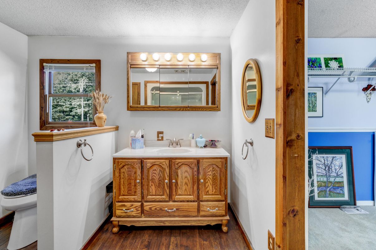 Bathroom, Interior, Wood Texture Flooring