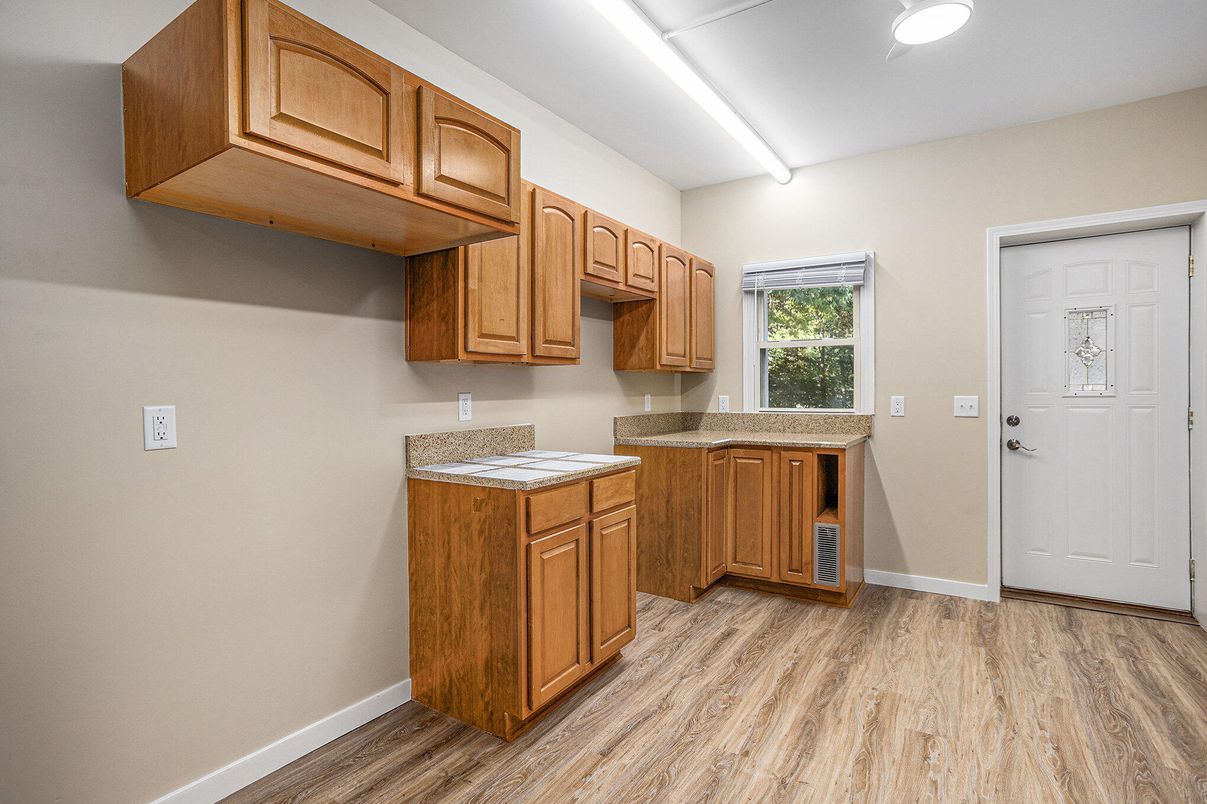 Interior, Kitchen, Wood Texture Flooring