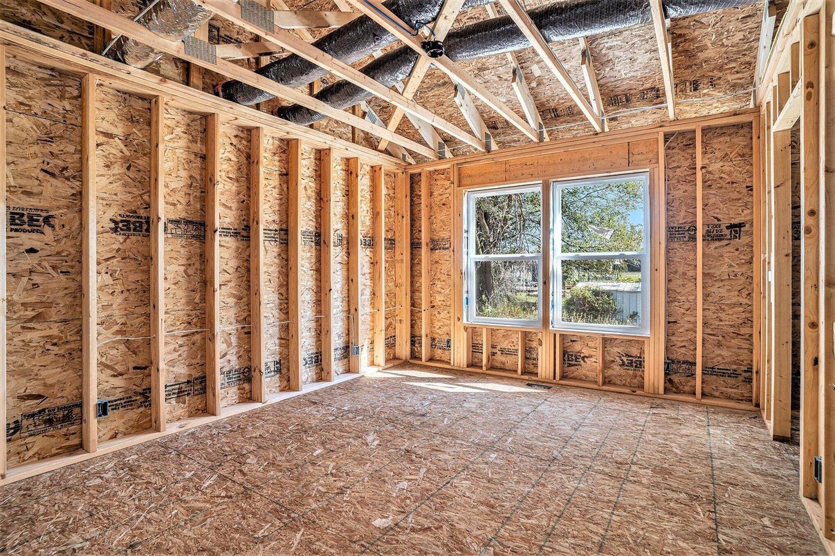Empty room, Interior, Wooden Beams, Wooden Ceilings, Wooden Walls