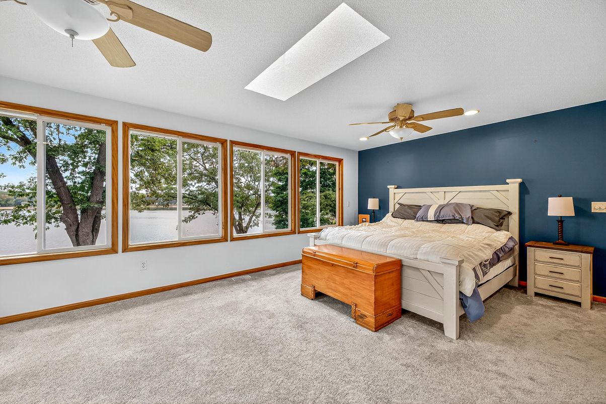 Bedroom, Interior, Recessed Lighting