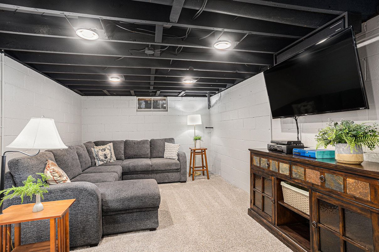 Interior, Living room, Stone Walls