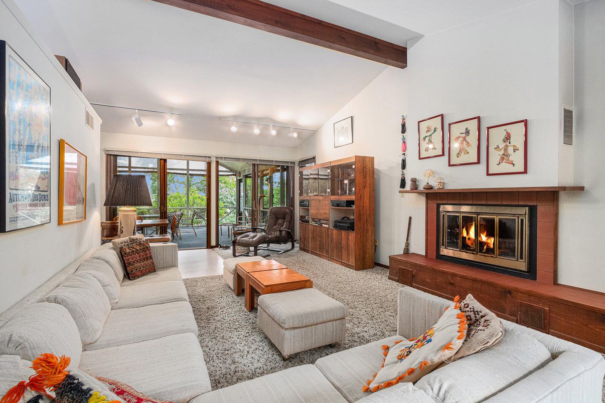 Fireplace, Interior, Living room, Wooden Beams