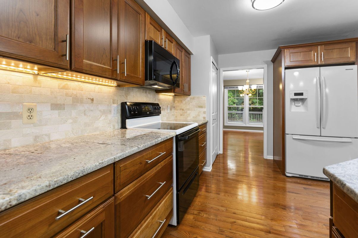 Interior, Kitchen, Wood Texture Flooring