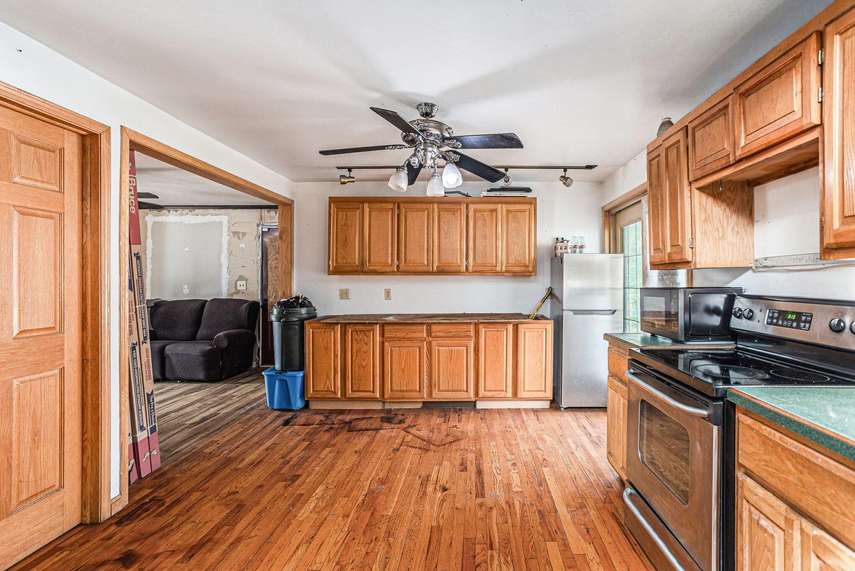 Interior, Kitchen, Wood Texture Flooring