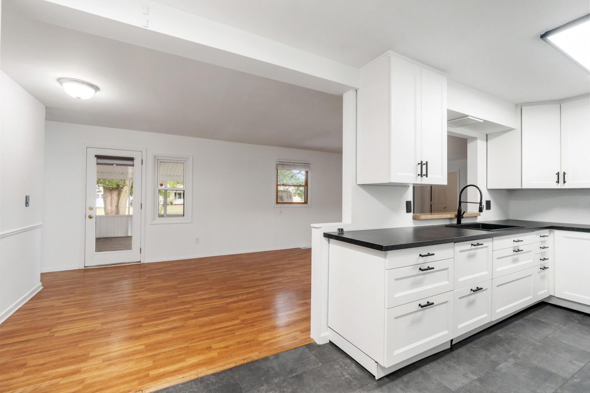 Interior, Kitchen, Wood Texture Flooring