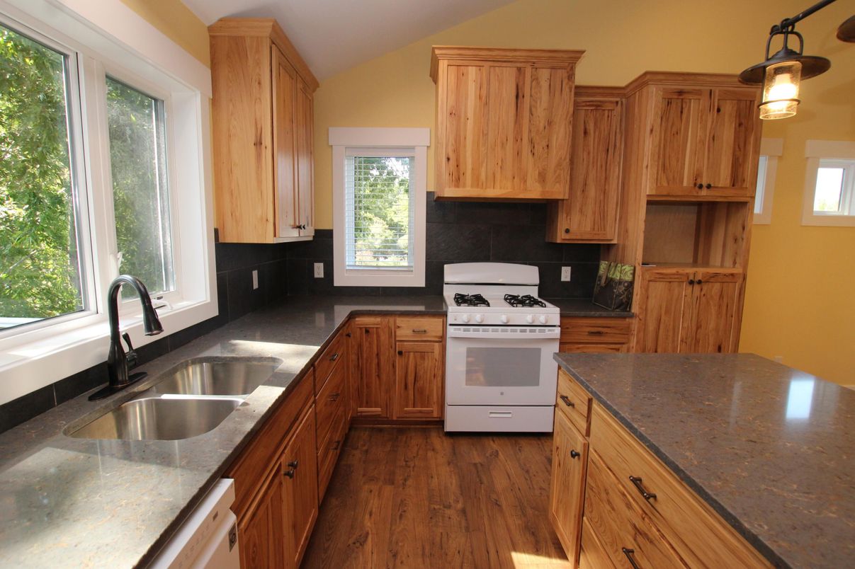 Interior, Kitchen, Wood Texture Flooring