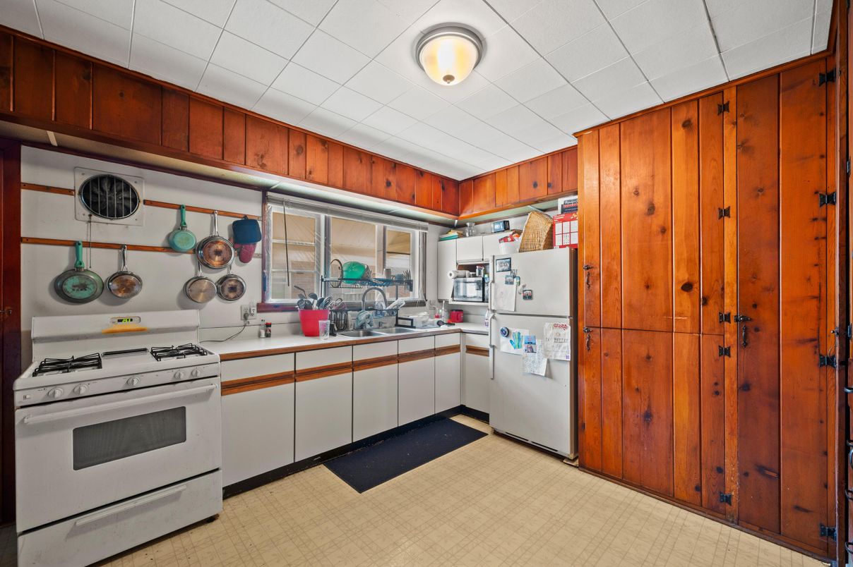 Interior, Kitchen, Wooden Walls