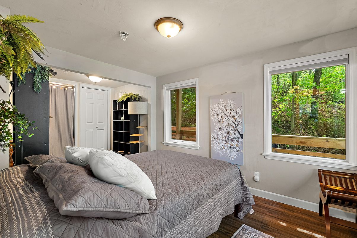 Bedroom, Interior, Wood Texture Flooring