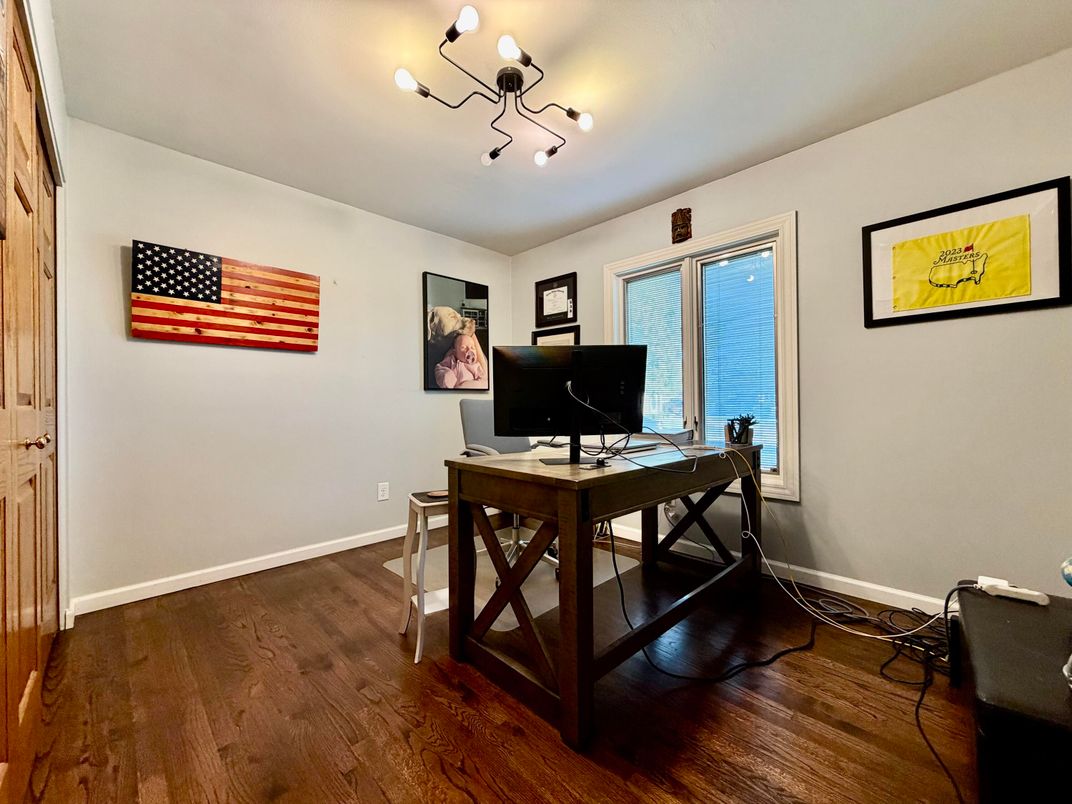 Home Office, Interior, Wood Texture Flooring