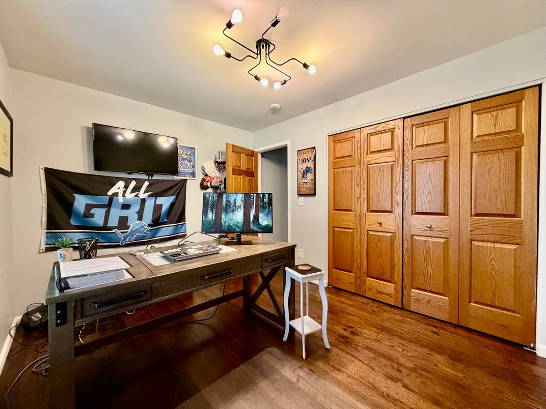 Home Office, Interior, Wood Texture Flooring