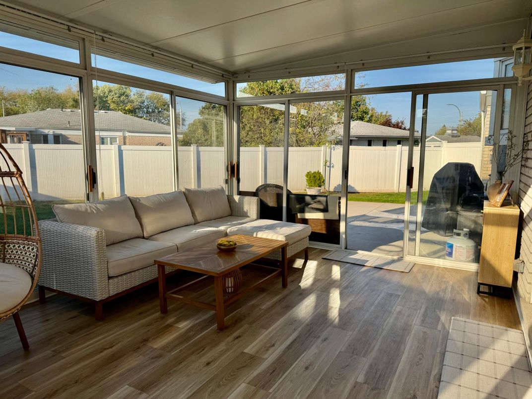 Interior, Living room, Sun Room, Wood Texture Flooring