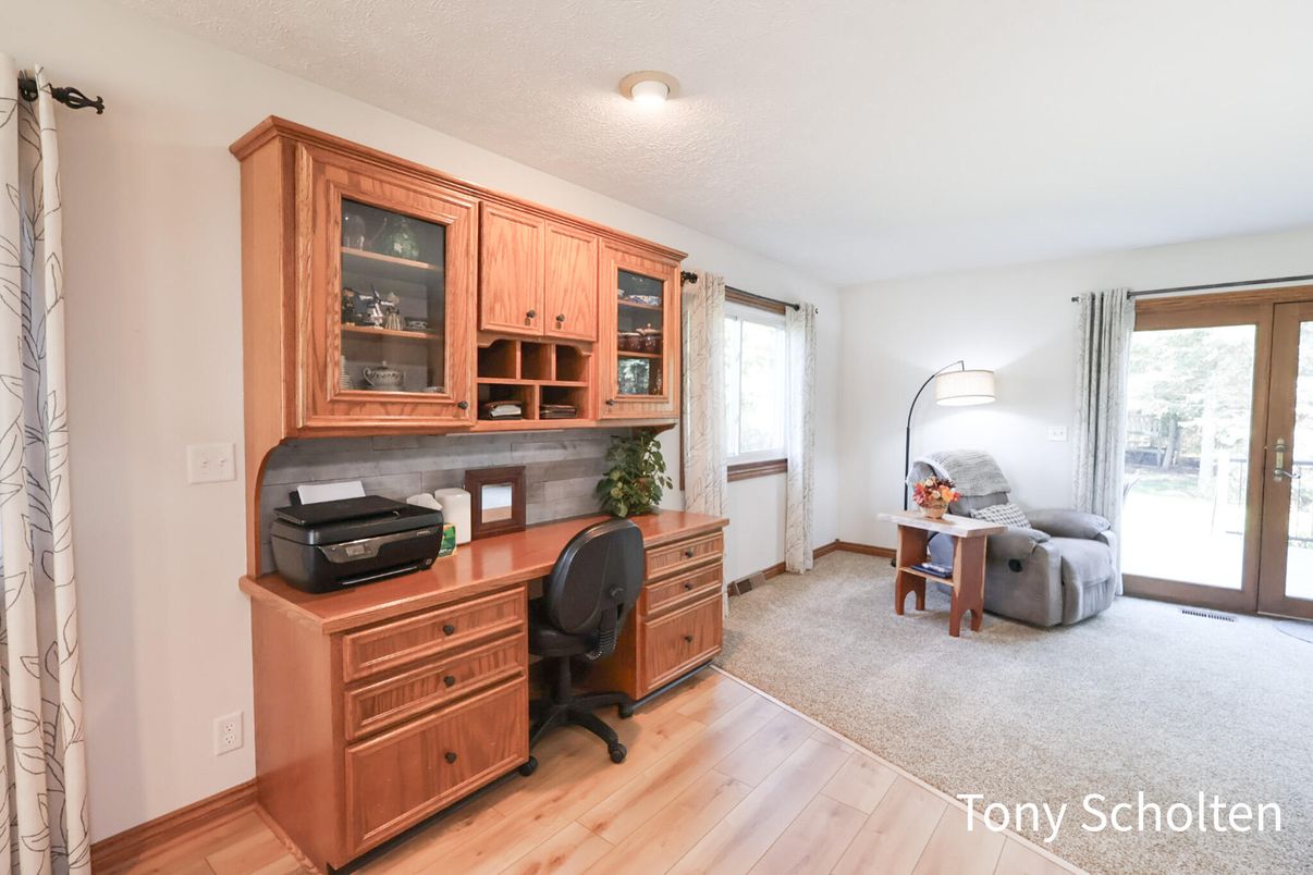 Home Office, Interior, Wood Texture Flooring