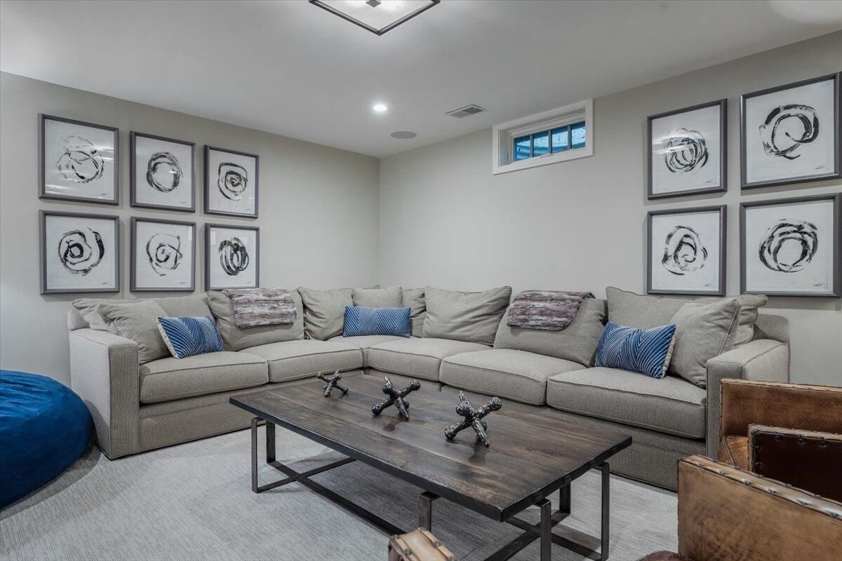 Interior, Living room, Recessed Lighting