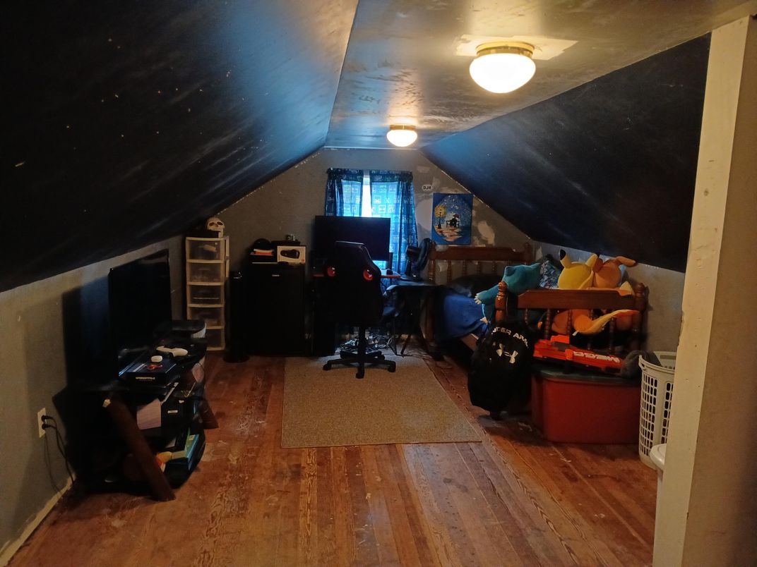 Fitness Equipment, Home Office, Interior, Wood Texture Flooring