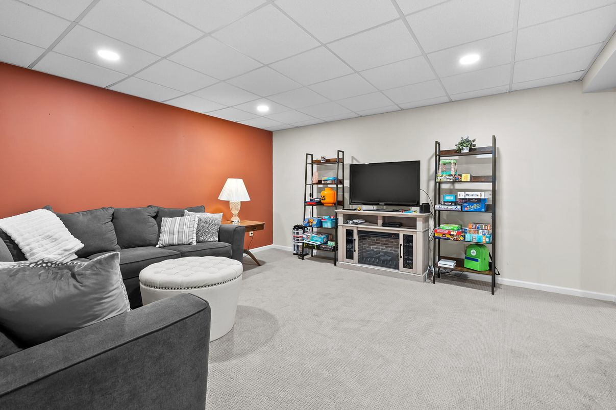 Interior, Living room, Recessed Lighting