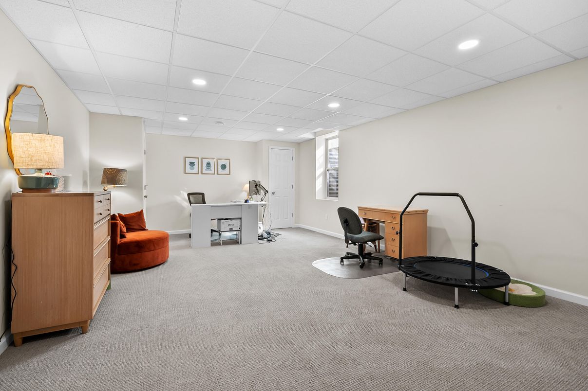 Home Office, Interior, Recessed Lighting