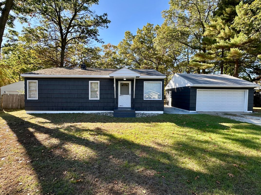 Attached, Backyard, Detached Garage, Exterior, Facade, Ranch