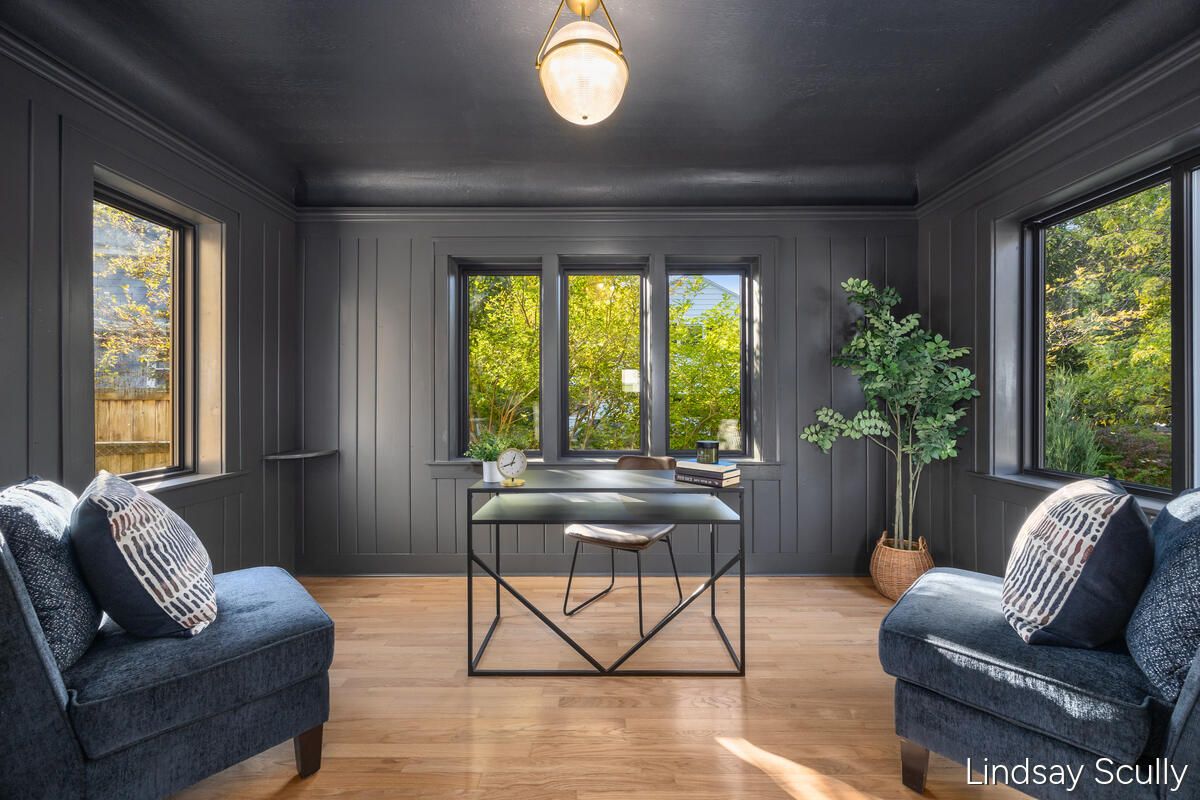 Home Office, Interior, Wood Texture Flooring