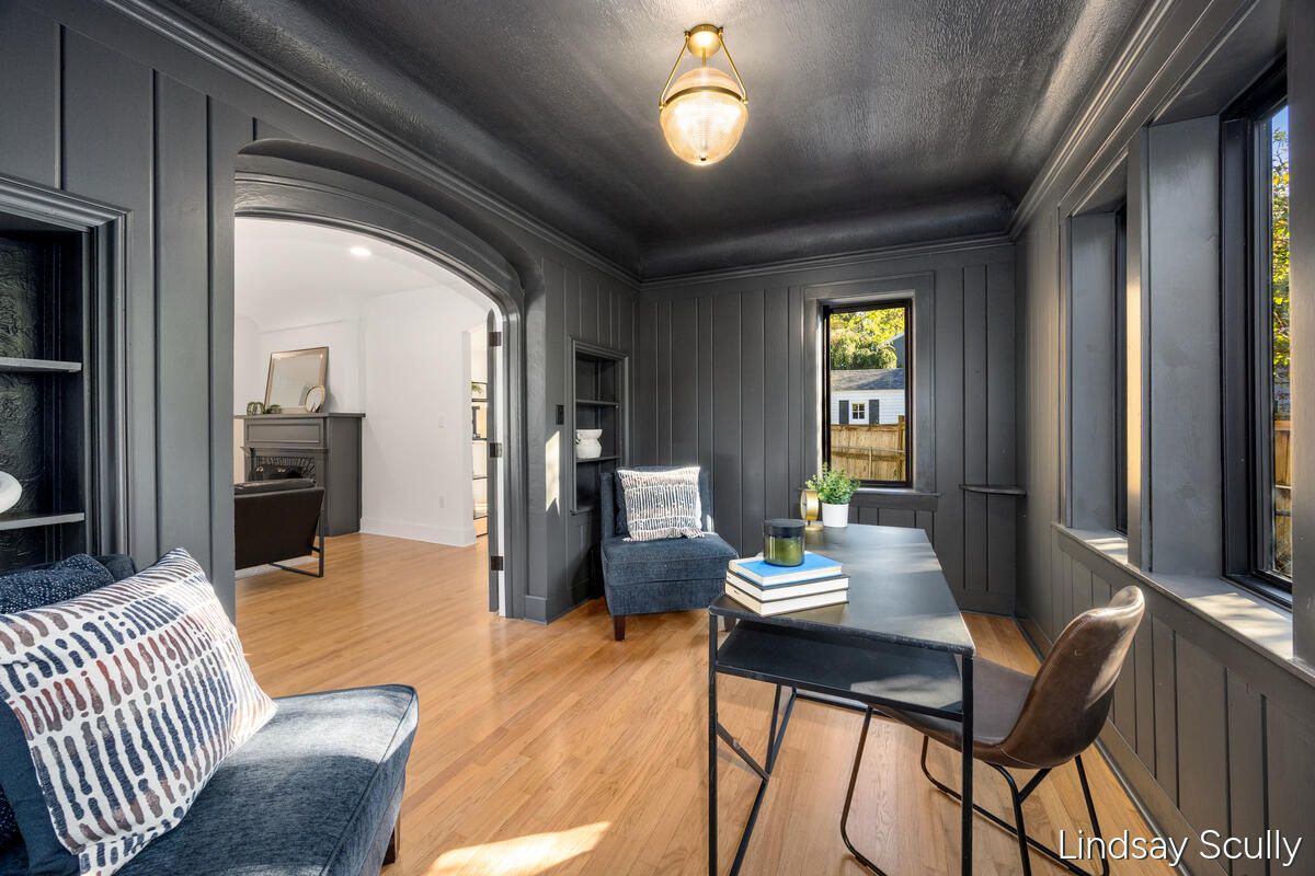 Home Office, Interior, Wood Texture Flooring