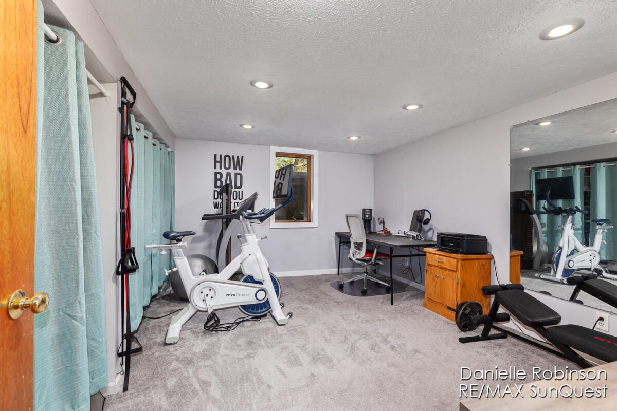 Fitness Equipment, Home Office, Interior, Recessed Lighting